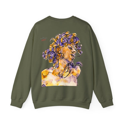 Unisex Heavy Blend™ Crewneck Sweatshirt - Motiv: Front Logo & Rückseite Pauline