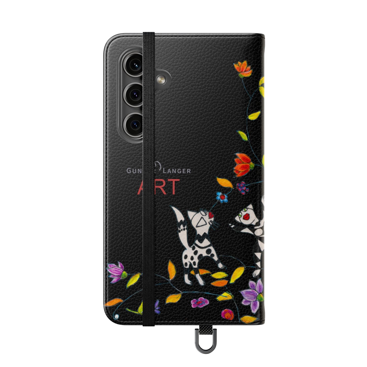 Flip Cases - Motiv: Waldnymphen, Schwarz, Seifenblasen