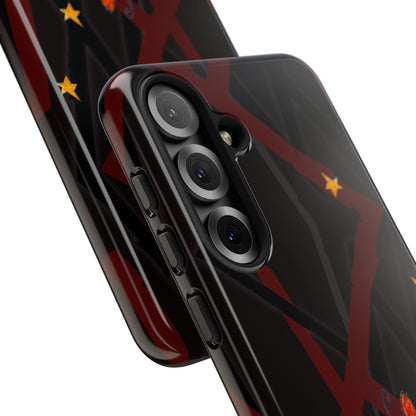 Tough Cases - Google Pixel - Samsung Galaxy - Motiv: Katze schwebt und Ranken, H 5,26 cm, Mikado3