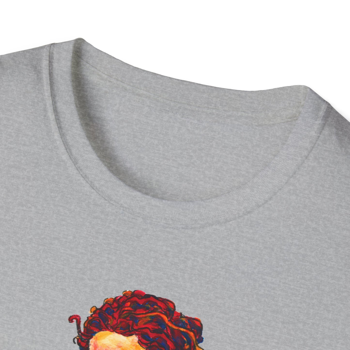 Unisex Softstyle T-Shirt - Motiv: Front Lea, H 45,2 cm