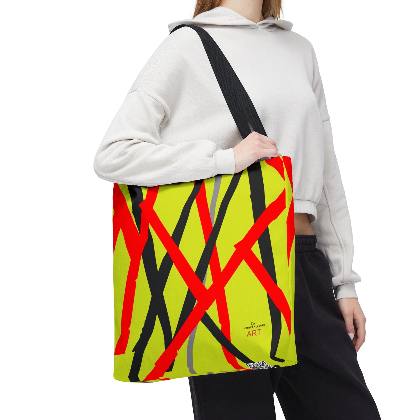 Tote Bag (AOP) - Motiv: Mikado, Hellgrün