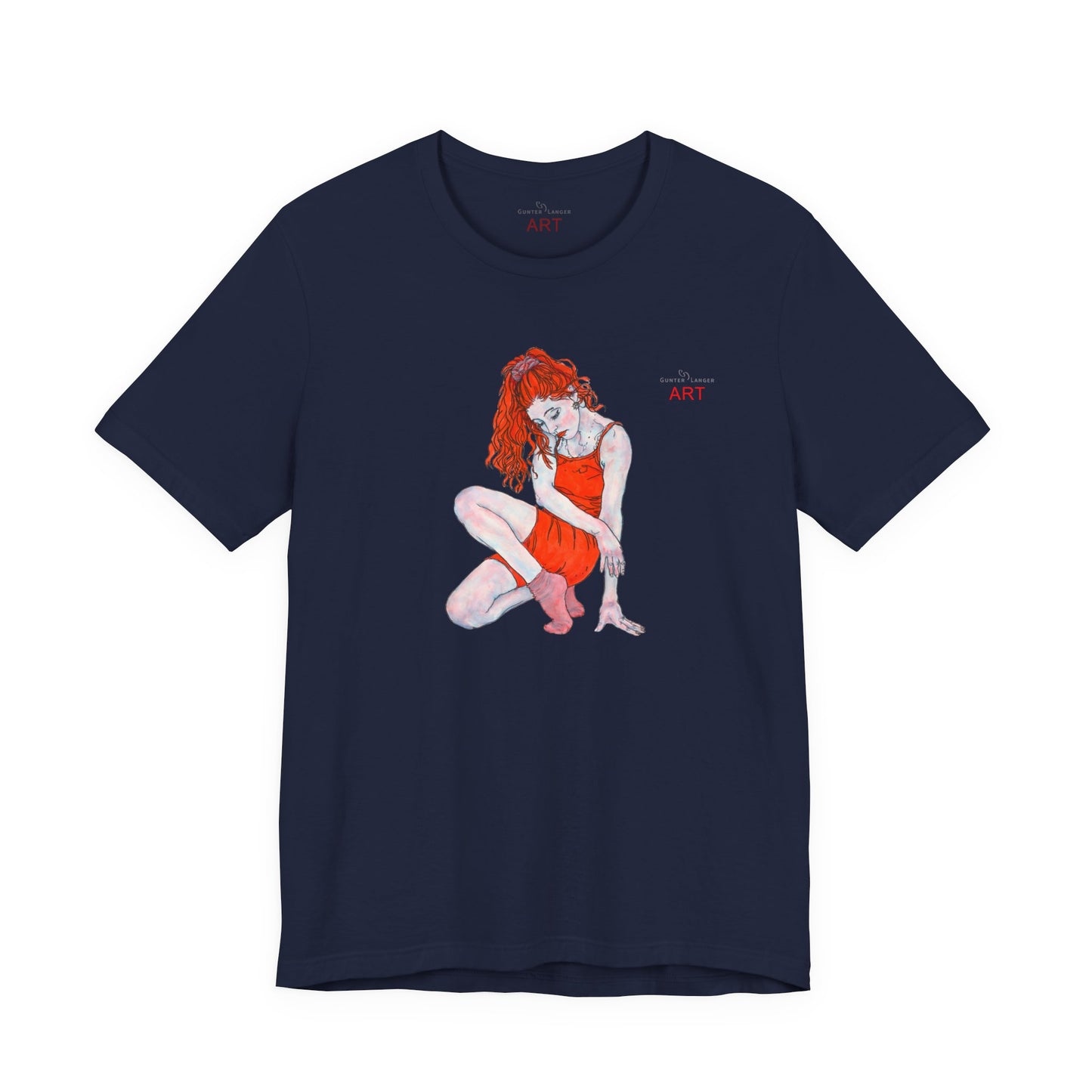 Unisex Jersey Short Sleeve Tee - Motiv: Front Julia, H 25 cm