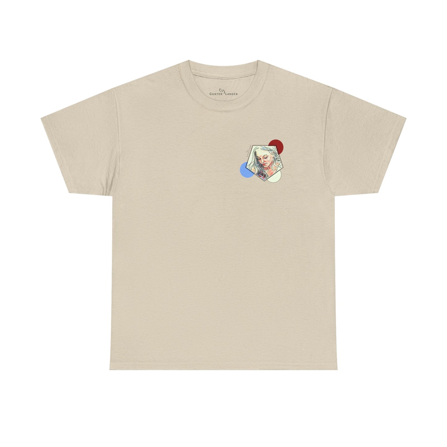 Unisex Heavy Cotton Tee - Motiv: Front Clivia, Neck Label