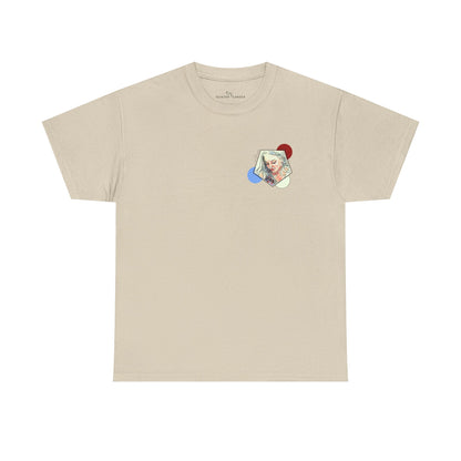 Unisex Heavy Cotton Tee - Motiv: Front Clivia, Neck Label
