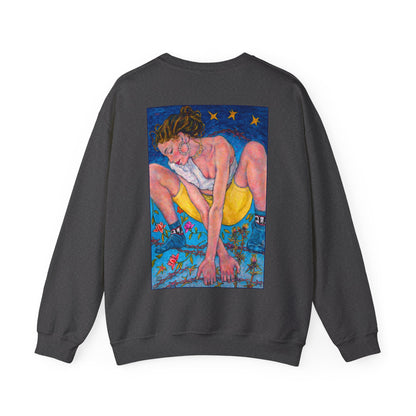 Unisex Heavy Blend™ Crewneck Sweatshirt - Motiv: Front Alva (Ausschnitt) &  Rückseite Alva