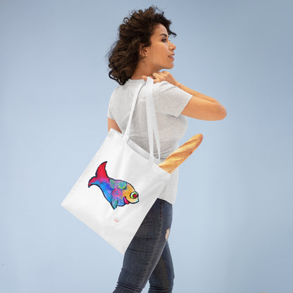 Tote Bag - Motiv: Fisch, einseitig bedruckt
