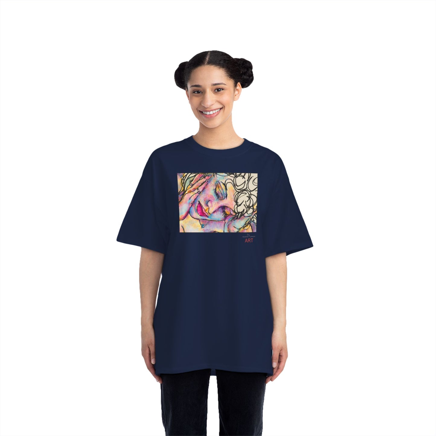 Beefy-T®  Short-Sleeve T-Shirt - Motiv: Front Mara, H 20 cm & Rückseite Mara, H 26 cm