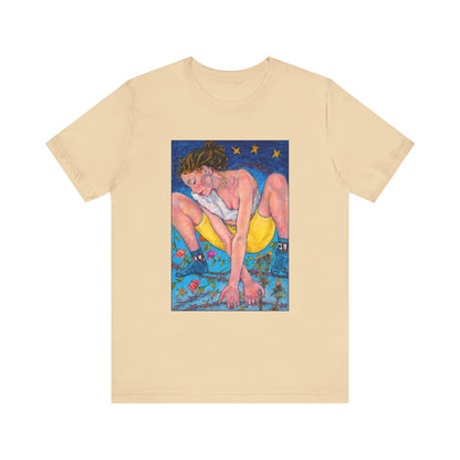 Unisex Jersey Short Sleeve Tee -  Motiv: Front  Alva, H 37,5 cm