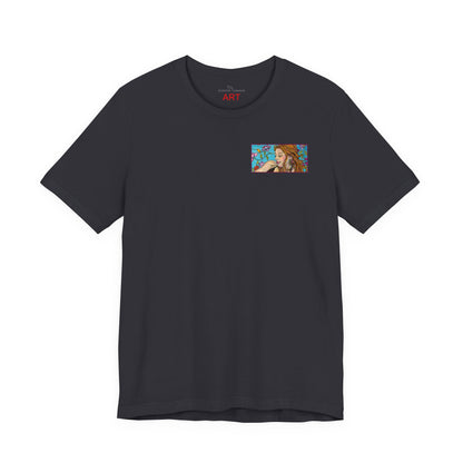 Unisex Jersey Short Sleeve Tee - Motiv: Ida (Ausschnitt H 5,8 cm) & Rückseite Ida, H 26 cm