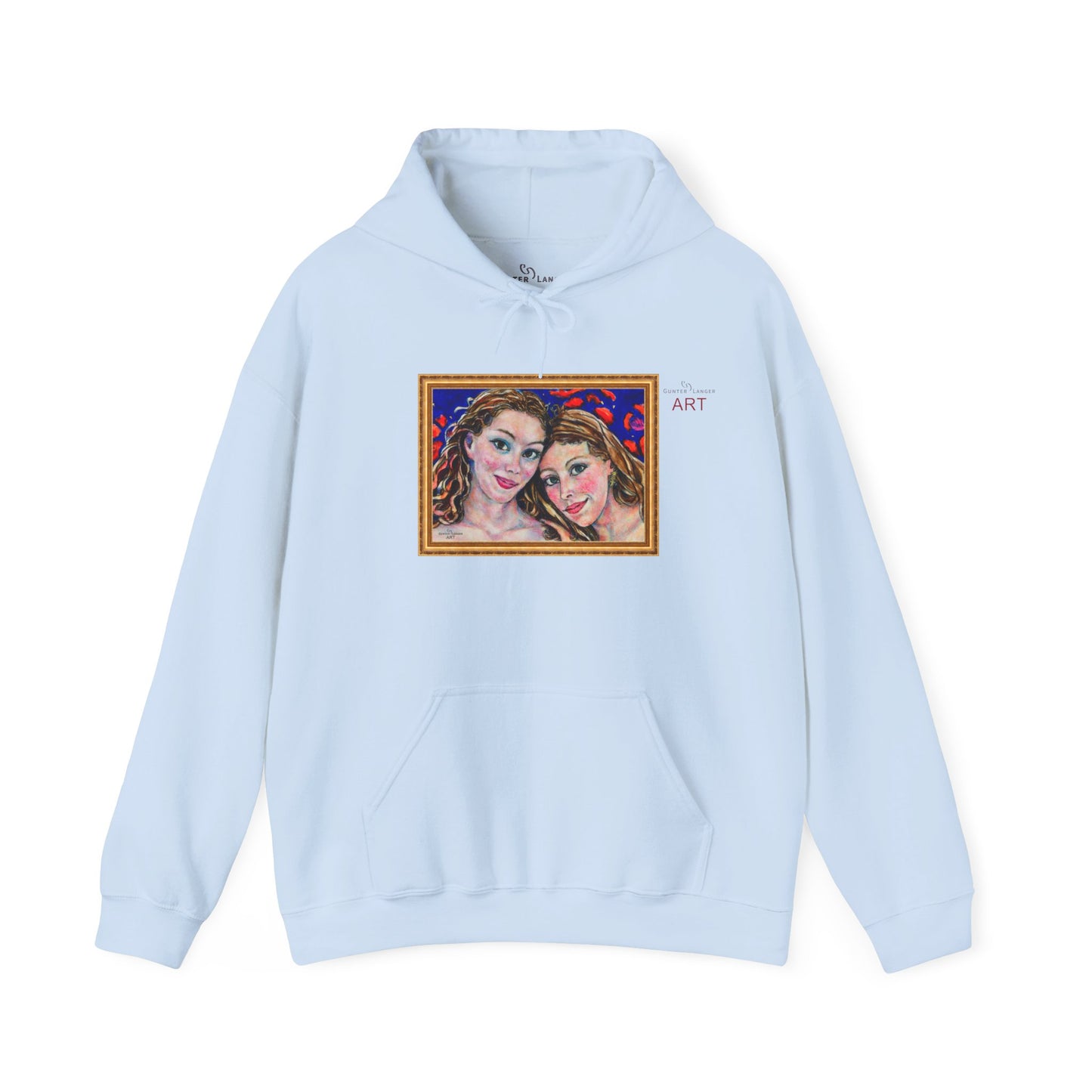 Unisex Heavy Blend™ Hooded Sweatshirt - Motiv: Front "Freundinnen" H 17,5 cm