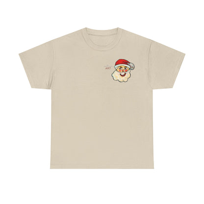 Unisex Heavy Cotton Tee - Motiv: Weihnachtsmann, H 13 cm