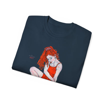 Unisex Ultra Cotton Tee - Motiv: Front Julia,  H 33,5 cm