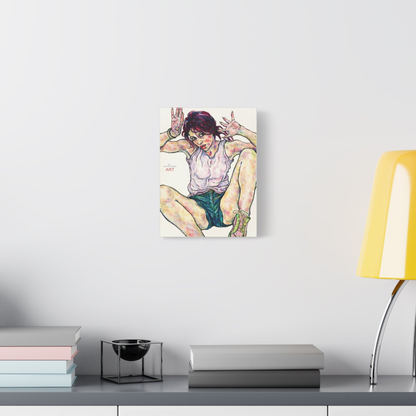 Matte Canvas, Stretched, 1.25" - Motiv: Sehnsucht stillen,  H 30,5; 35,5 cm