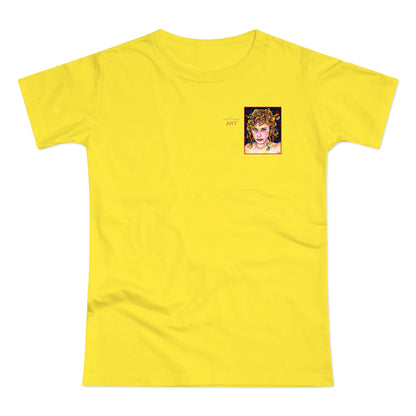 Single Jersey Women's T-shirt - Motiv: Antonietta, Front  H 9 cm & Rückseite H 37 cm