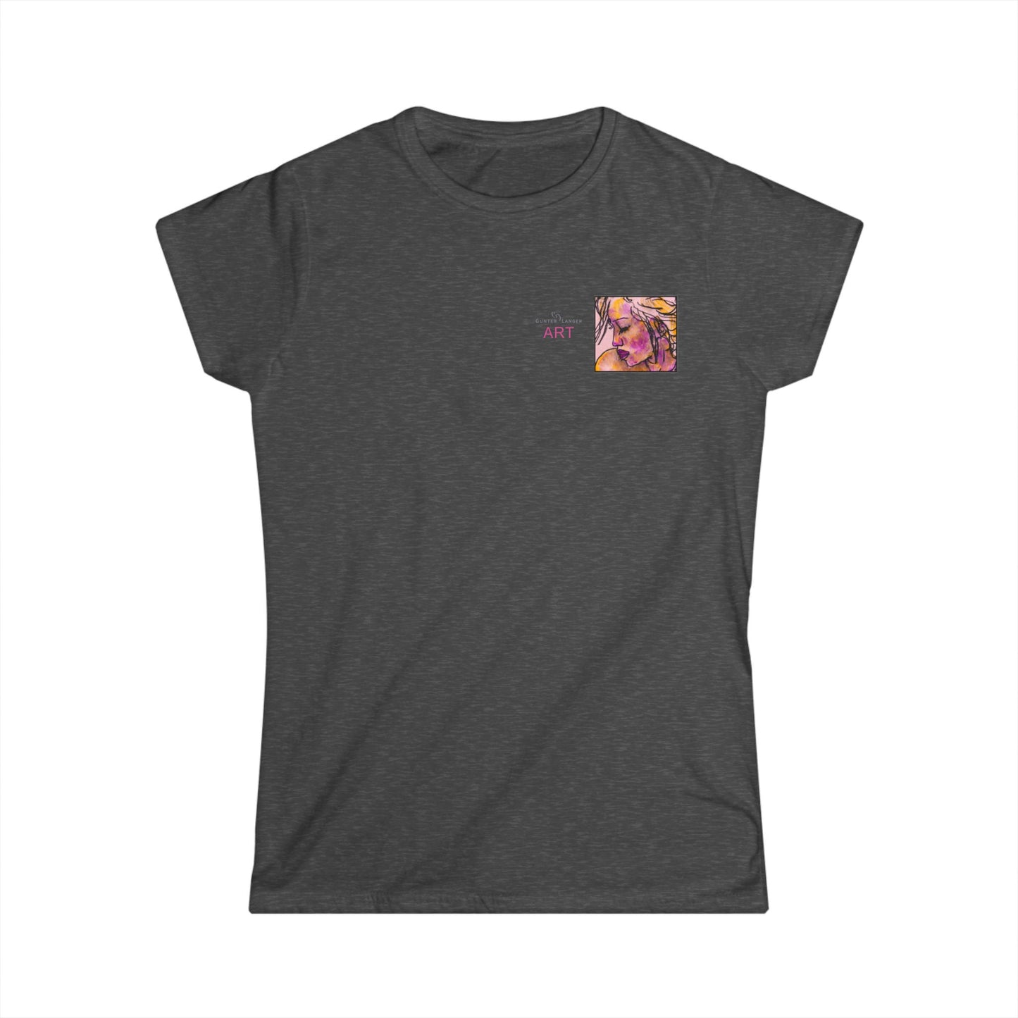 Women's Softstyle Tee - Motiv: Front, Lilly, H 6,6 cm