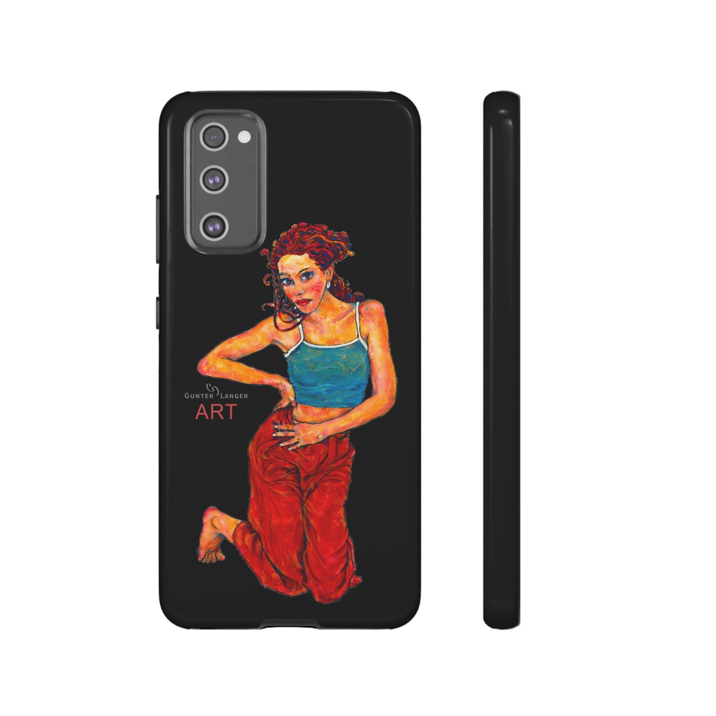 Tough Cases - Google Pixel - Samsung Galaxy - Motiv: Lea, Schwarz