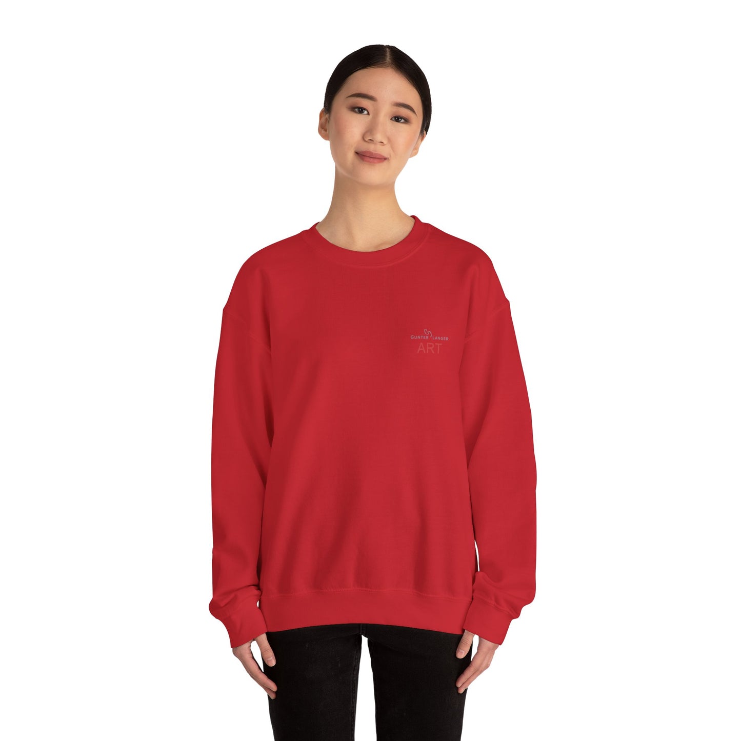 Unisex Heavy Blend™ Crewneck Sweatshirt - Motiv: Front Logo & Rückseite Pauline