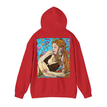 Unisex Heavy Blend™ Hooded Sweatshirt - Motiv: Front Ida, (Ausschnitt H 8,5 cm) & Rückseite Ida, H 42,5 cm