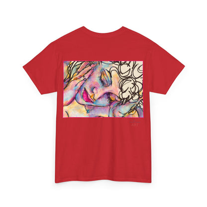 Unisex Heavy Cotton Tee - Motiv:  Motiv: Front Mara, H 9 cm & Rückseite Mara, H 27 cm