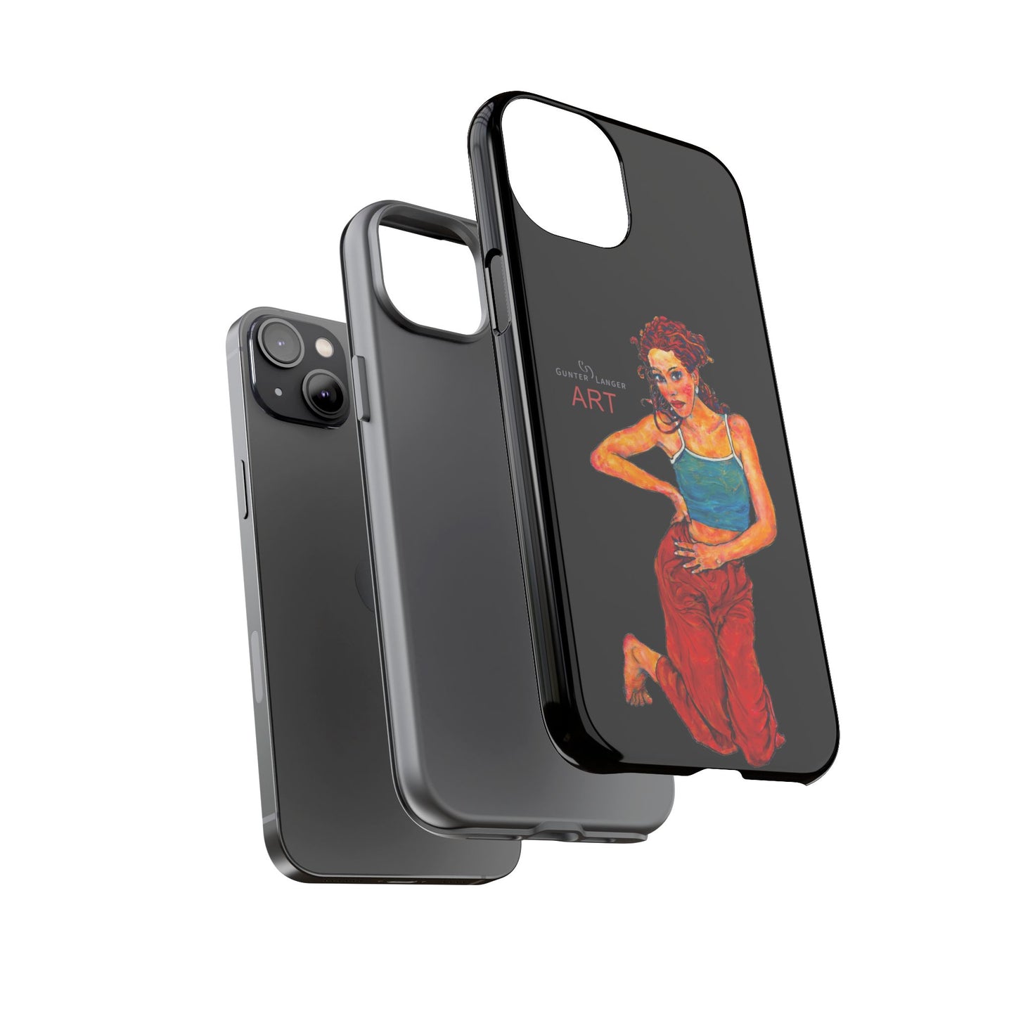 Tough Cases - iPhone - Motiv: Lea, Schwarz