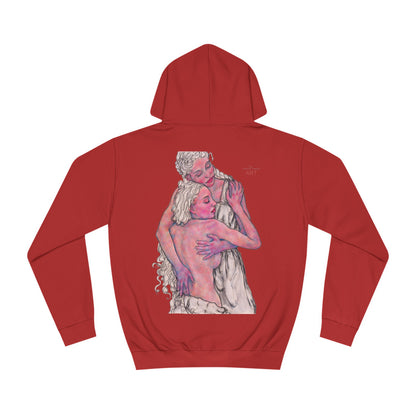 Unisex College Hoodie - Motiv: Front Zuflucht & Rückseite Zuflucht