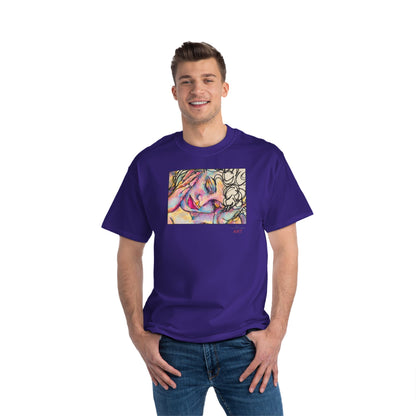 Beefy-T®  Short-Sleeve T-Shirt - Motiv: Front Mara, H 20 cm & Rückseite Mara, H 26 cm