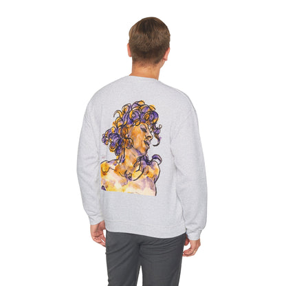 Unisex Heavy Blend™ Crewneck Sweatshirt - Motiv: Front Logo & Rückseite Pauline