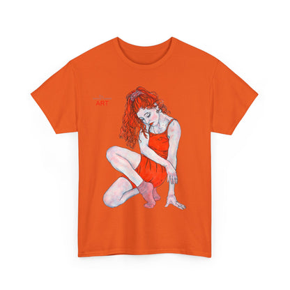 Unisex Heavy Cotton Tee - Motiv: Front Julia, H 41 cm