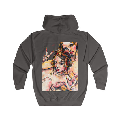 Unisex Full Zip Hoodie - Motiv: Front Camillal (klein) & Rückseite Camilla / Leni