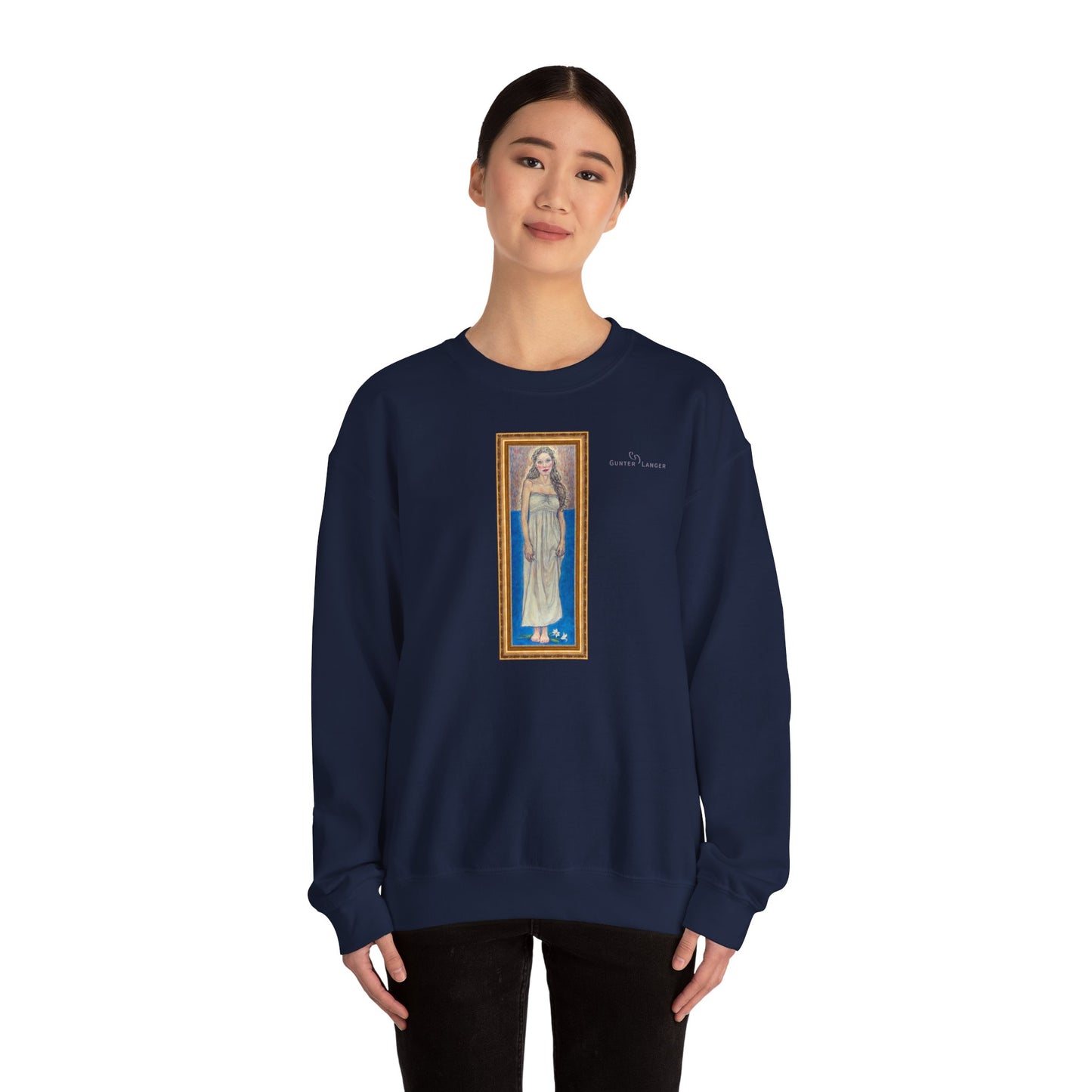 Unisex Heavy Blend™ Crewneck Sweatshirt - Motiv: Front Marie (gerahmt)