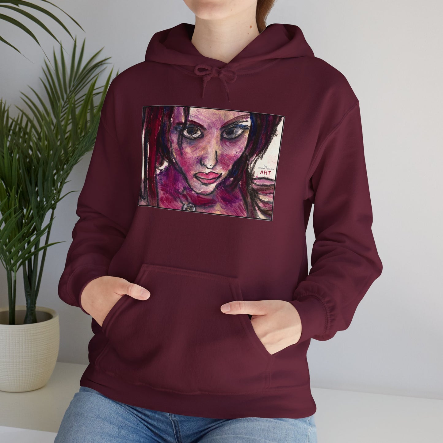 Unisex Heavy Blend™ Hooded Sweatshirt - Motiv Frontseite "Lola", H 19 cm