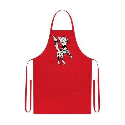 Cotton Apron - Motiv: Katze steht, H 31,64 cm
