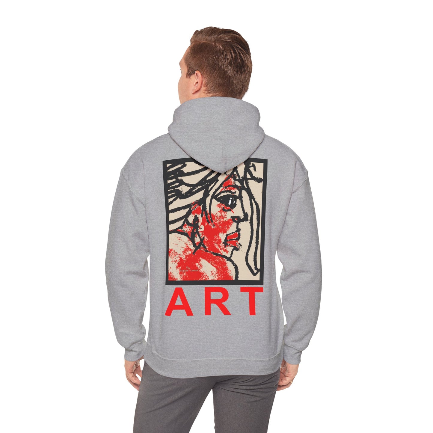 Unisex Heavy Blend™ Hooded Sweatshirt - Motiv: Rückseite "Ria", H43 cm