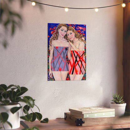 Aluminum Composite Panels - Motiv: "Freundinnen" bis H 59 cm