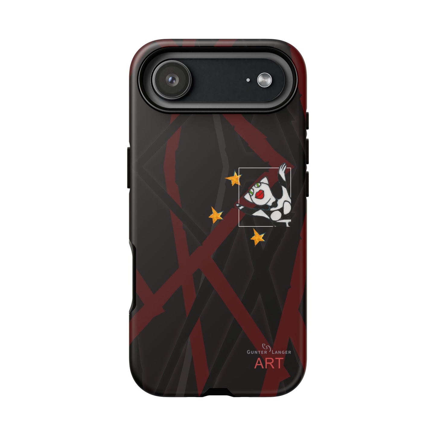 Tough Cases - iPhone - Motiv:  "Miau" klein H 8 cm, Sternenhimmel, Mikado3