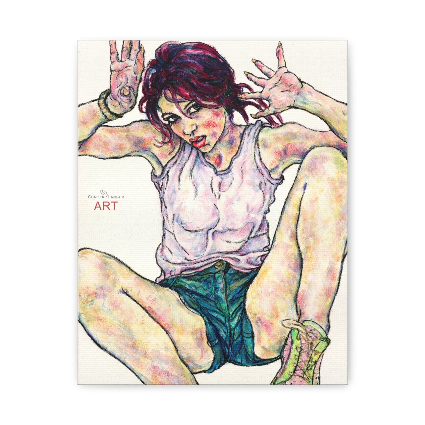 Matte Canvas, Stretched, 1.25" - Motiv: Sehnsucht stillen,  H 30,5; 35,5 cm