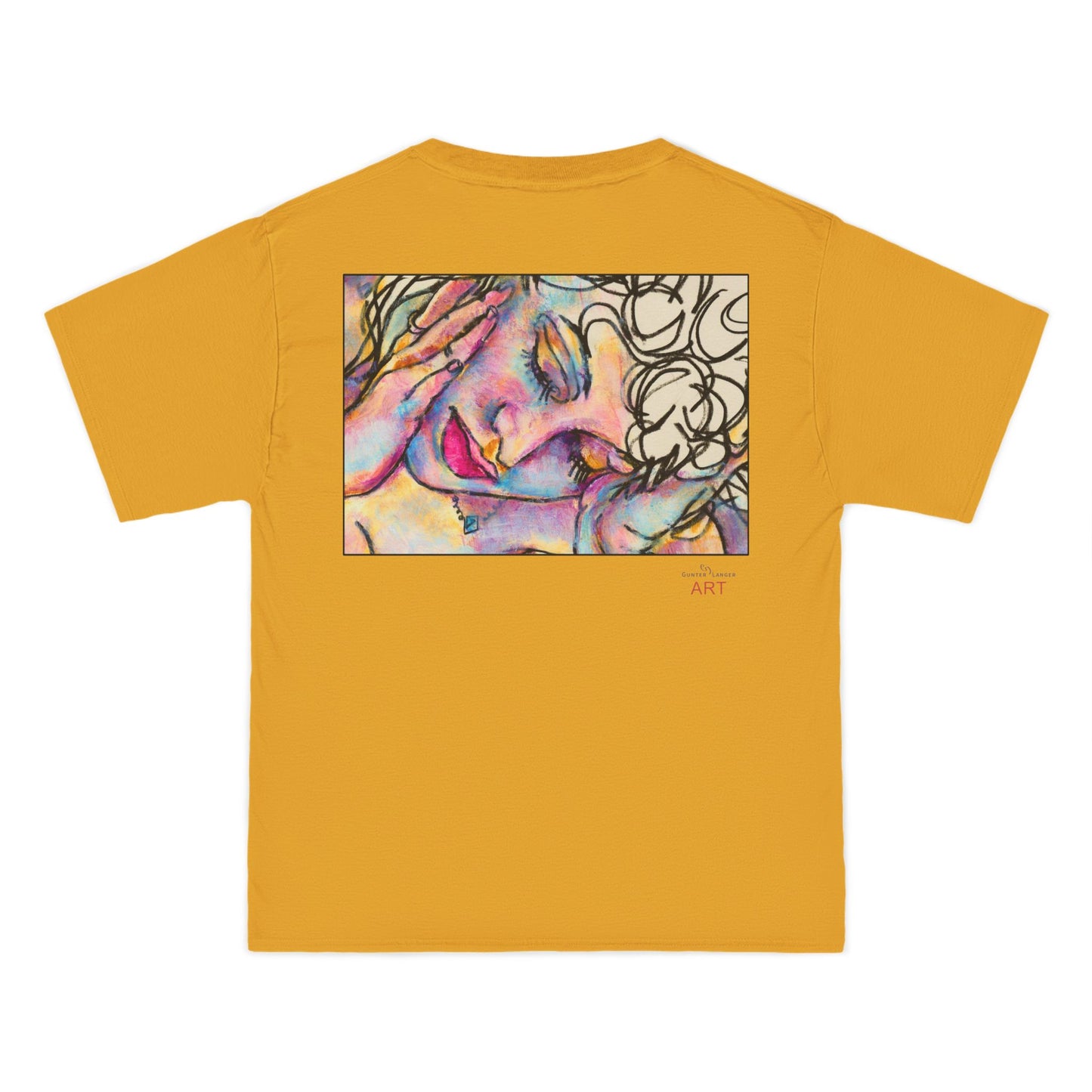 Beefy-T®  Short-Sleeve T-Shirt - Motiv: Front Mara, H 20 cm & Rückseite Mara, H 26 cm