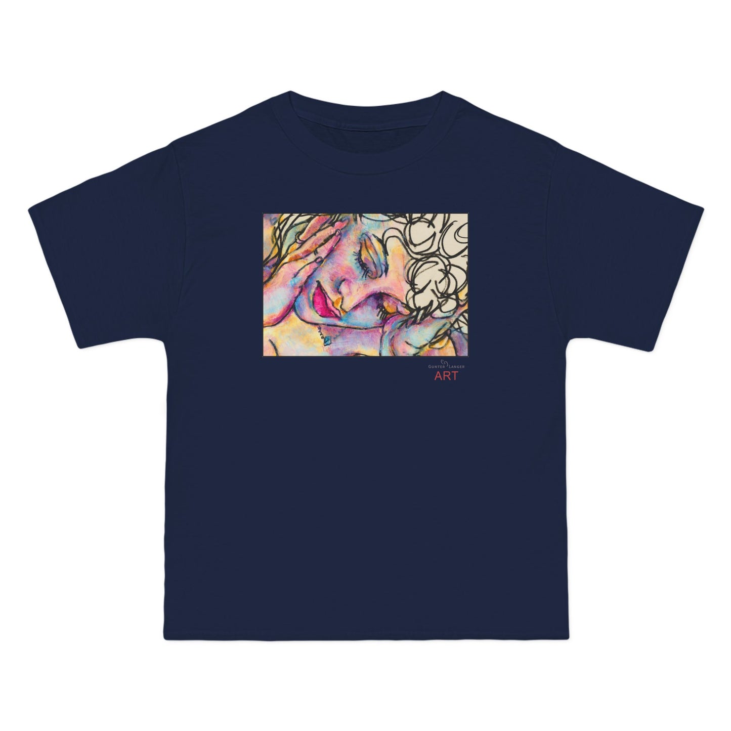Beefy-T®  Short-Sleeve T-Shirt - Motiv: Front Mara, H 20 cm & Rückseite Mara, H 26 cm