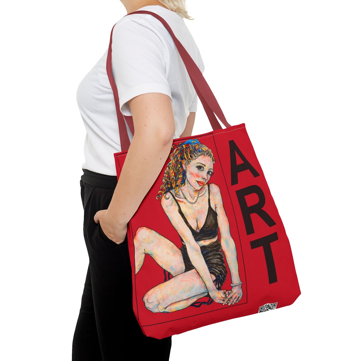 Tote Bag (AOP) - Motiv: Francis & Francis - Rot 41,8cm