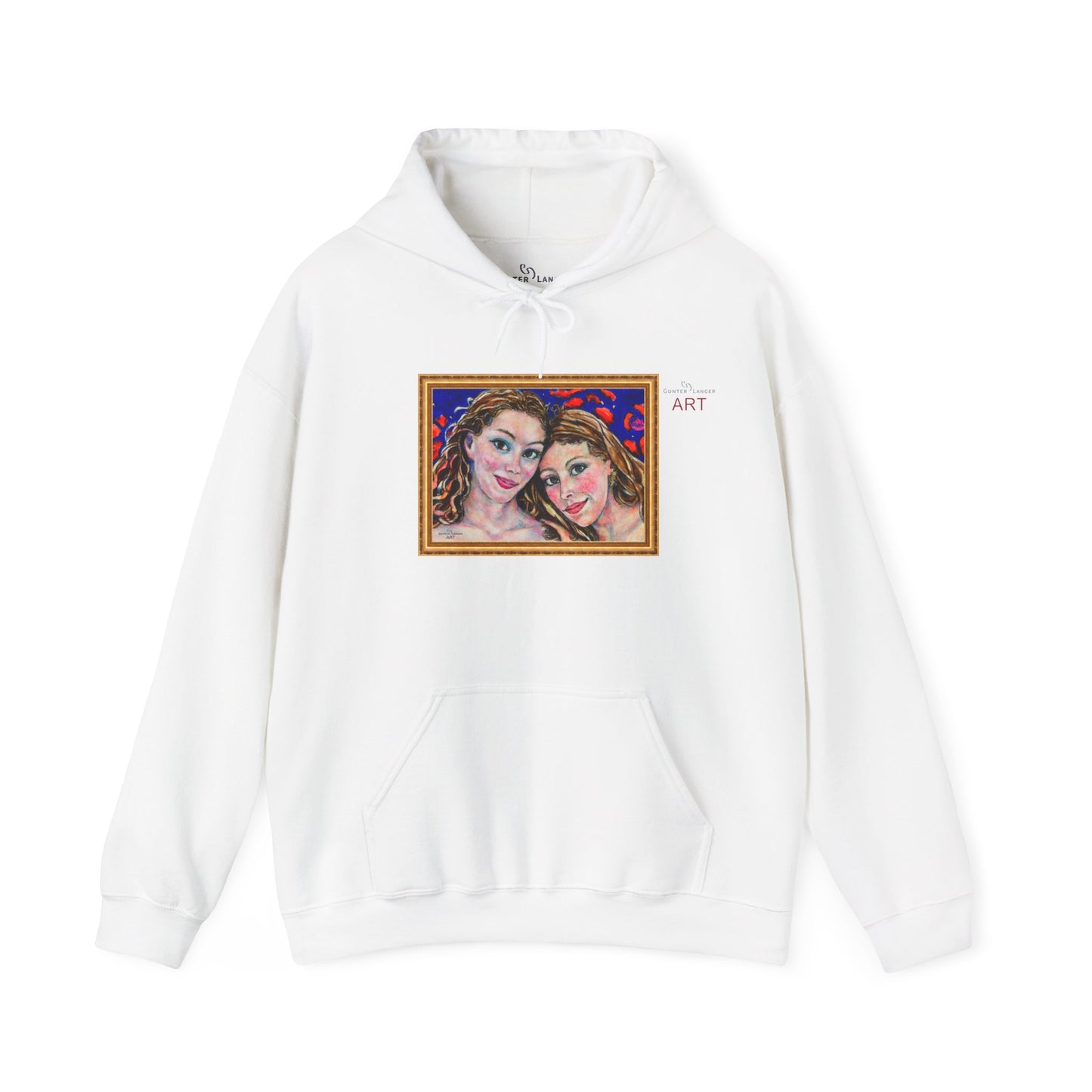 Unisex Heavy Blend™ Hooded Sweatshirt - Motiv: Front "Freundinnen" H 17,5 cm