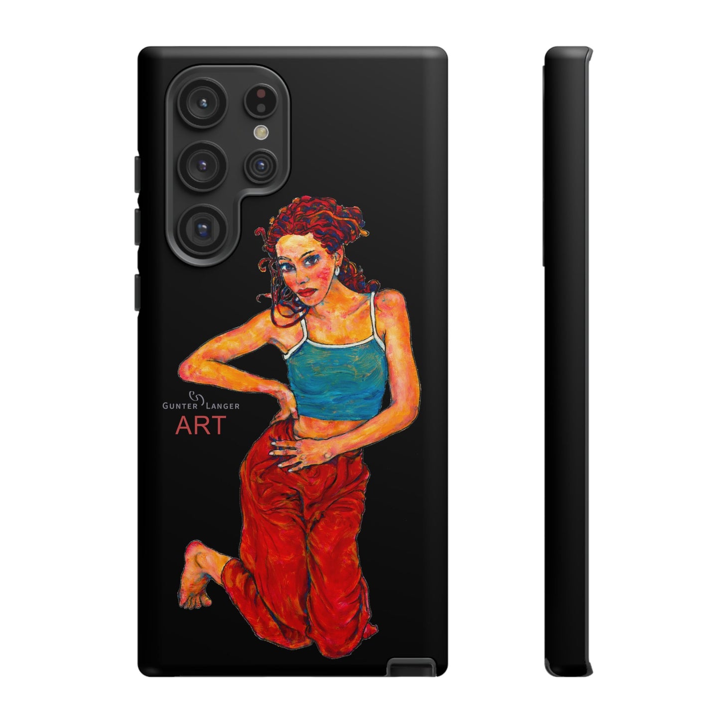 Tough Cases - Google Pixel - Samsung Galaxy - Motiv: Lea, Schwarz