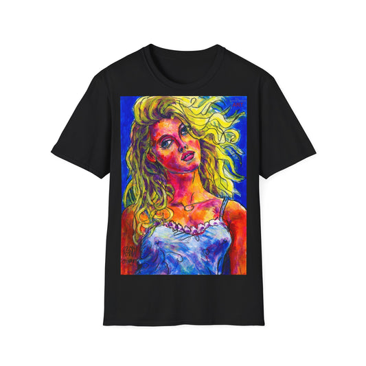 Unisex Softstyle T-Shirt - Motiv: Front Mascha, H 49cm sw