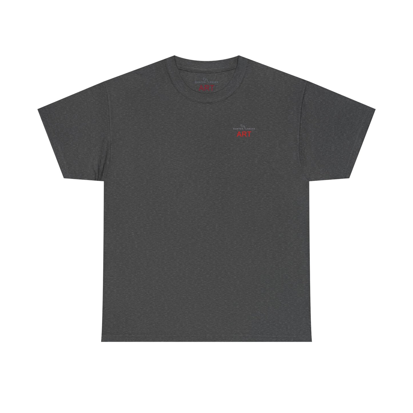 Unisex Heavy Cotton Tee - Motiv: Front Logo & Rückseite Lina, Neck Label