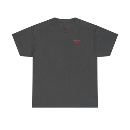 Unisex Heavy Cotton Tee - Motiv: Front Logo & Rückseite Lina, Neck Label
