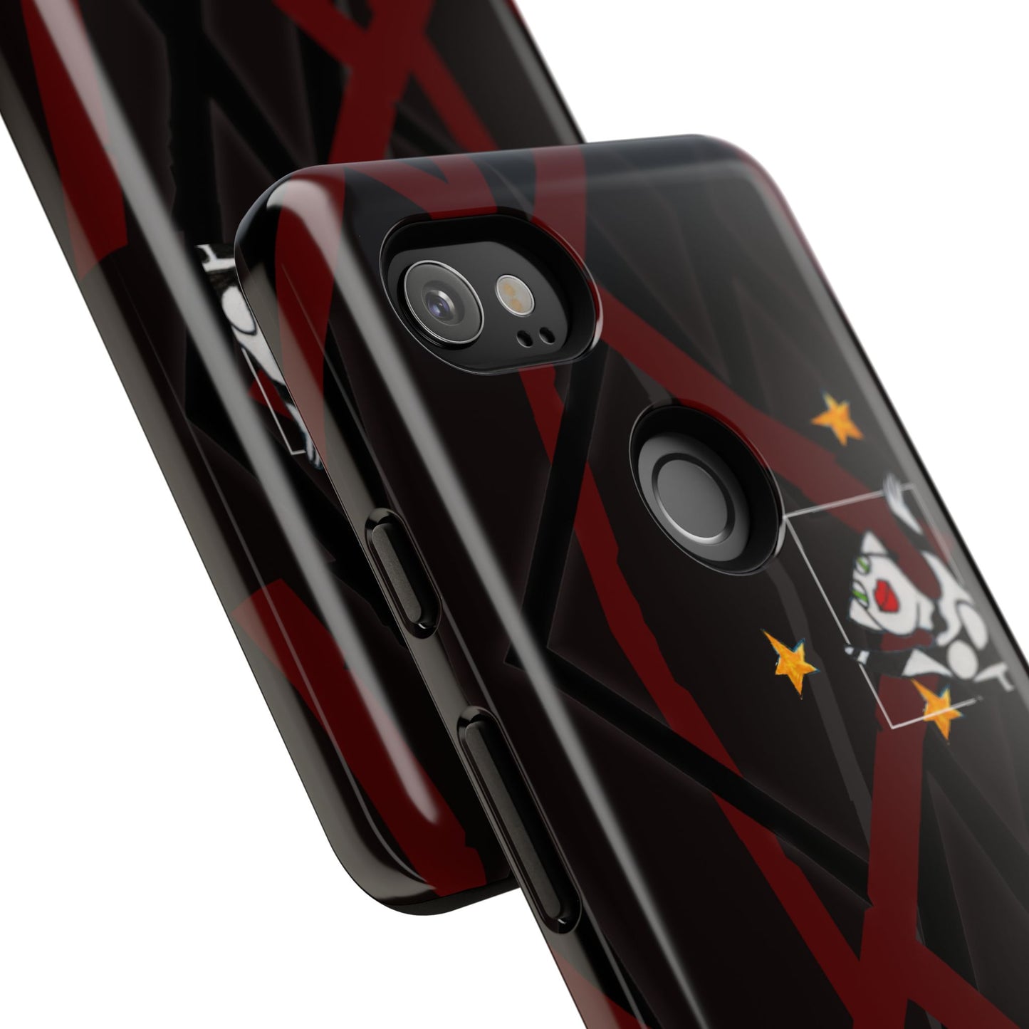 Tough Cases - Google Pixel - Samsung Galaxy - Motiv:  "Miau" klein H 8 cm, Sternenhimmel, Mikado3