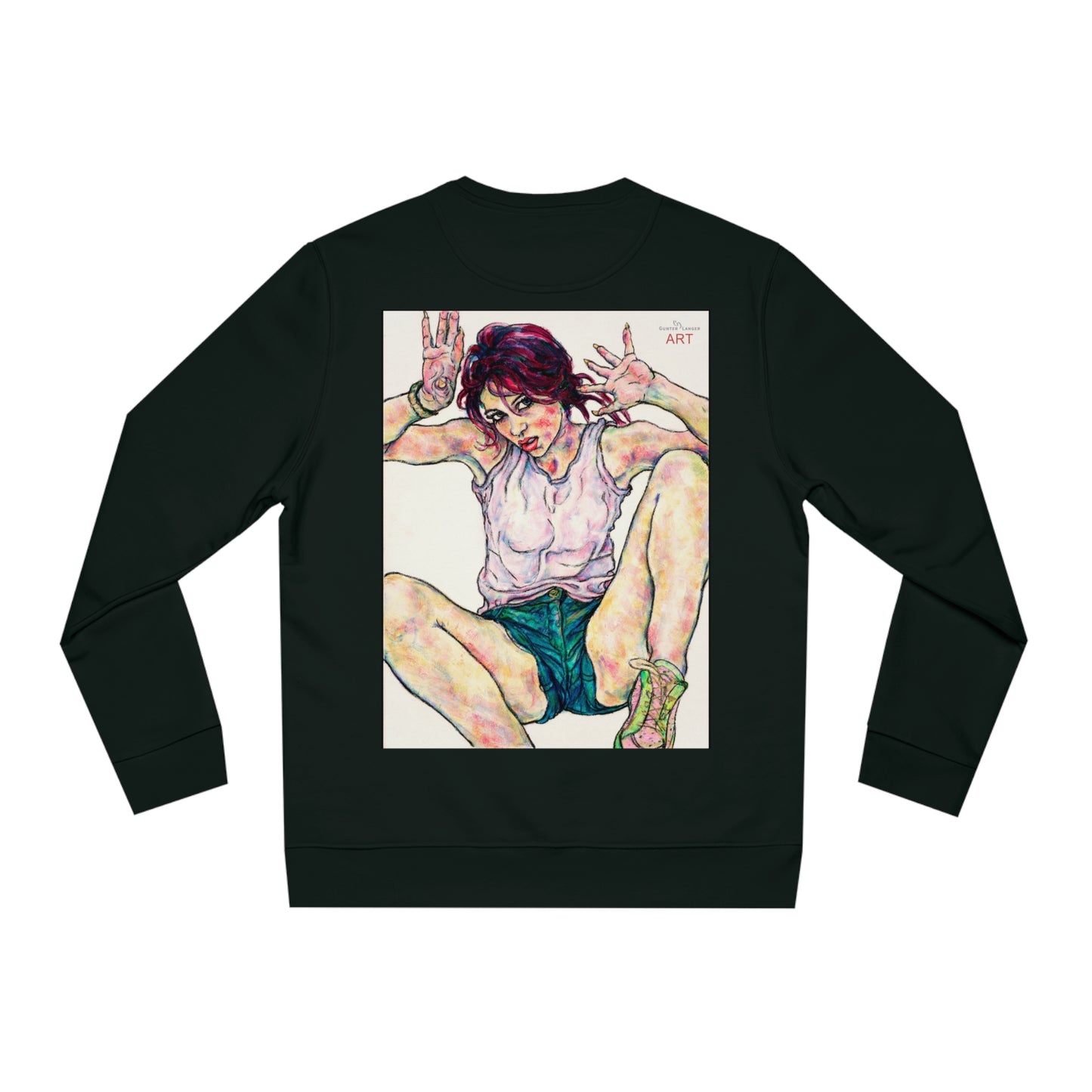 Unisex Changer Sweatshirt - Motiv: Front Nike, H12 cm (klein) & Rückseite Nike, H 43 cm