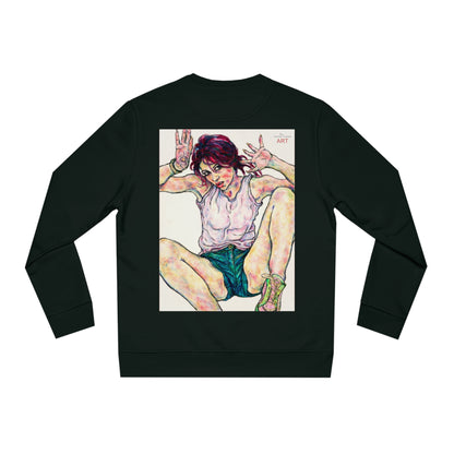 Unisex Changer Sweatshirt - Motiv: Front Nike, H12 cm (klein) & Rückseite Nike, H 43 cm