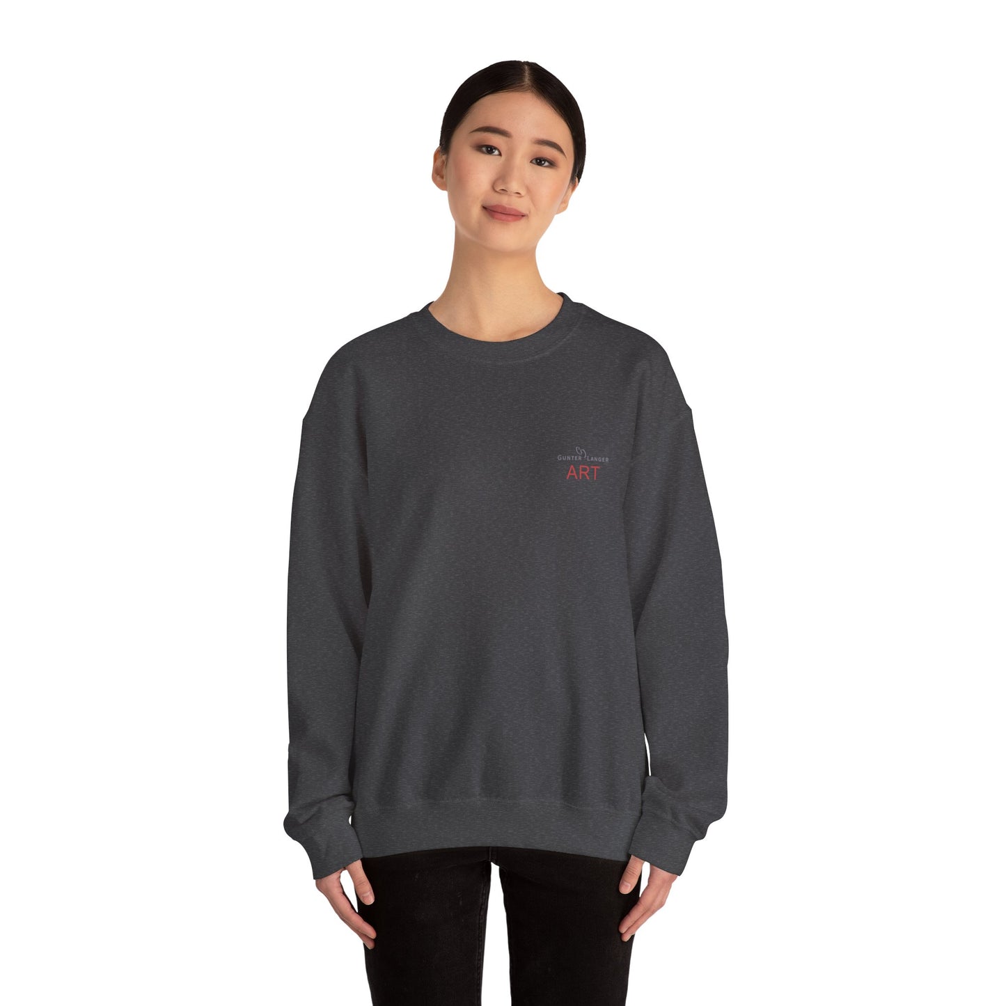 Unisex Heavy Blend™ Crewneck Sweatshirt - Motiv: Front Logo & Rückseite Pauline
