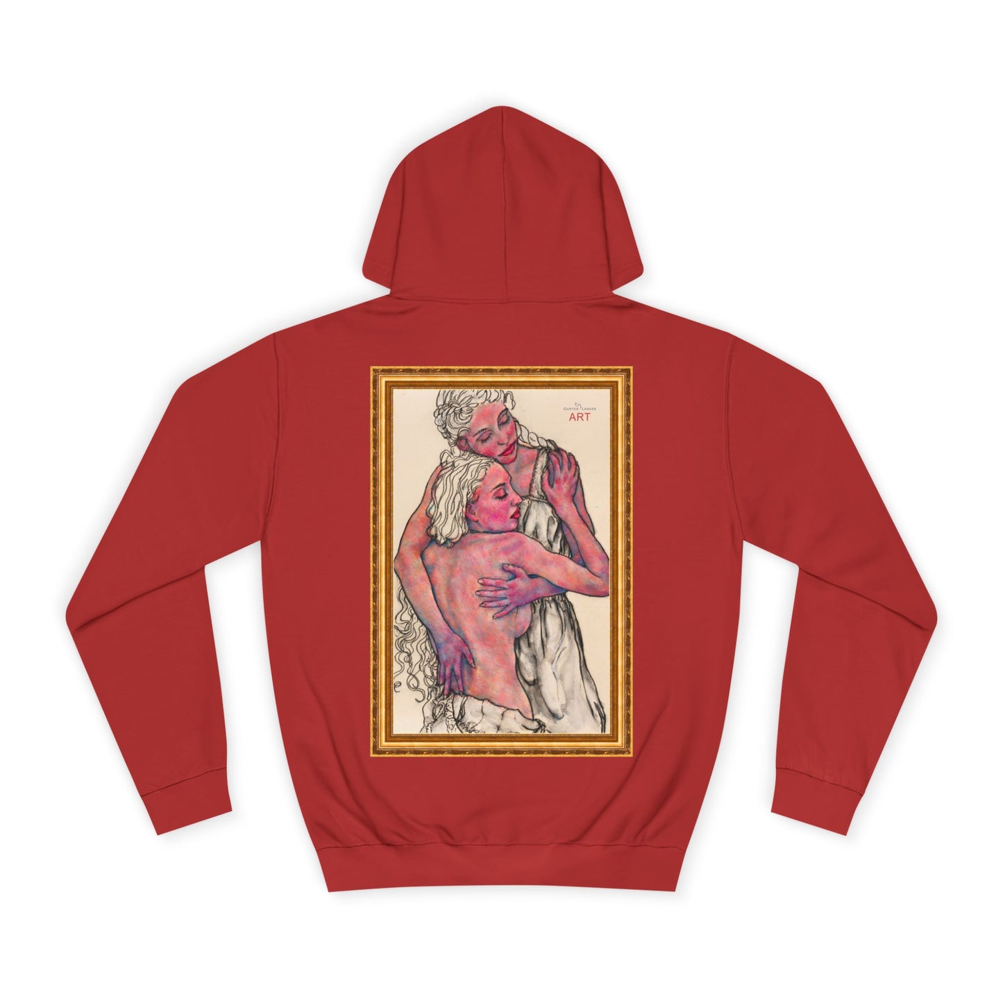 Unisex College Hoodie -  Motiv: Rückseite Zuflucht gerahmt