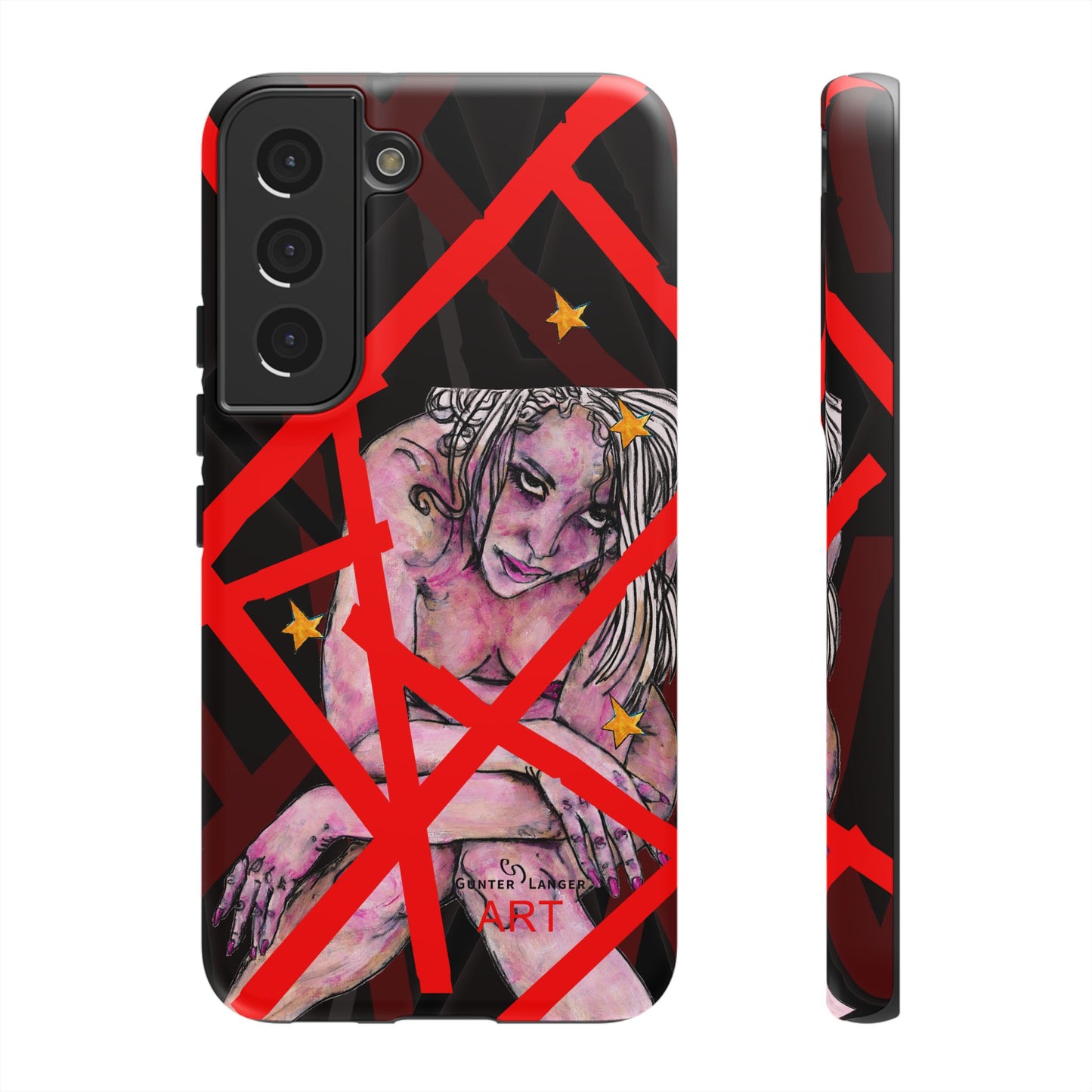 Tough Cases - Google Pixel - Samsung Galaxy - Motiv: Stella, Mikado